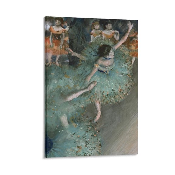 Edgar Degas Poster - Dancer in Green Canvas Wall Art Poster Decorative Bedroom Modern Home Print Picture Artworks Posters 24x36inch(60x90cm)