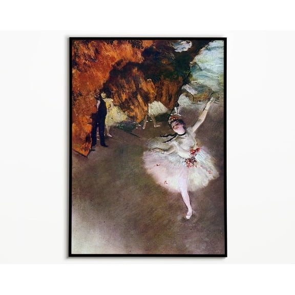 Edgar Degas Star Dancer On Stage Poster, Inspired Poster, Wall Art, Impressionist, Fine Art Print, Home Deco, Ballet Art, Colorful Print Wall Art, Modern Wall Decor, 8x12 UNFRAMED