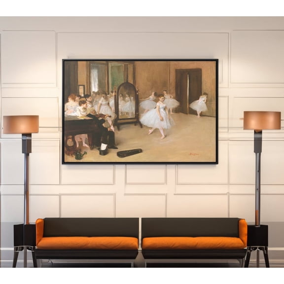 Edgar Degas The Dancing Class Poster Wall Art Reproduction, Ballerina Print, Unframed Paper Poster 8x10in