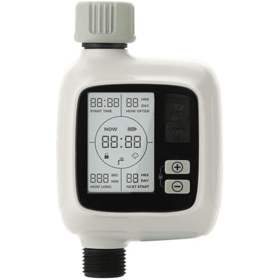 Edge 1 Plus Sprinkler Timer, Programmable Water Timer for Garden Hose, Outdoor Faucet, Drip Irrigation and Lawn Watering System, Waterproof LCD | Automatic Digital Control | Rain Delay