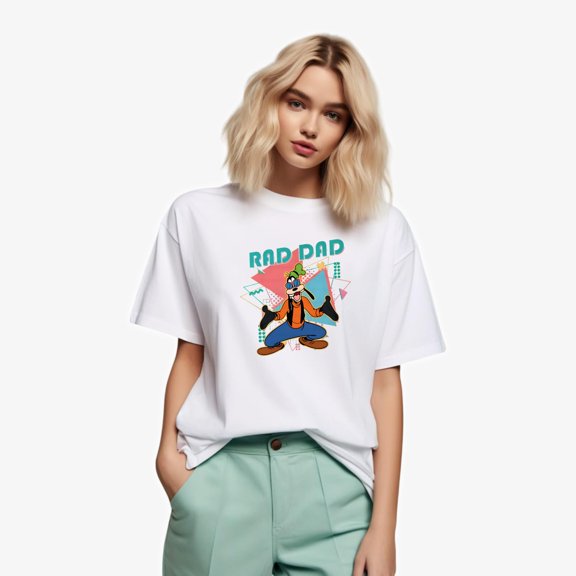 Edge 90s Goofy Rad Dad Retro Inspired Cool Funny T-Shirt, for men & women, up to size 5XL