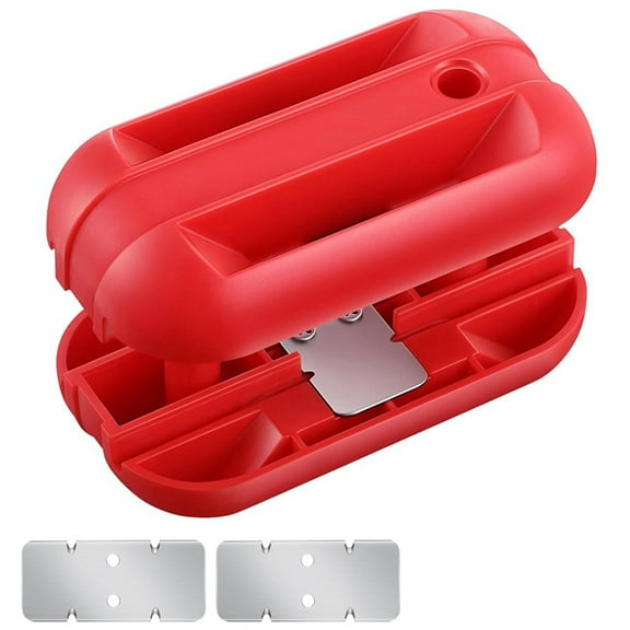 Edge Banding Trimmer, Hand Planer Edge Quad Trimmer, Laminate Veneer Edge Trimmer, PVC Plywood Melamine,1x Edge Banding Trimmer 2x cutting edges,Red