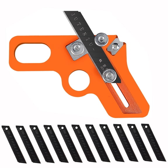 Edge Banding Trimmer with 10 Blades, Handheld Veneer Edge Cutter Woodworking Trimming Tool for Wood Edge Banding