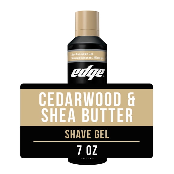 Edge Cedarwood & Shea Butter Men's Shave Gel, 7 oz
