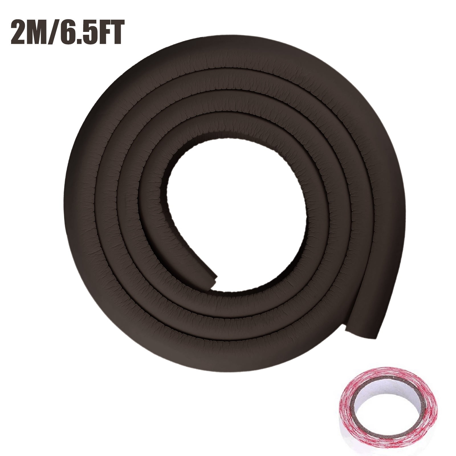 Rand- en Hoekbeschermer, 4M Baby Proofing Guard Dekking Veiligheidsbumper DIY Randhoeken voor Kinderveiligheid, Meubelbescherming (Bruin