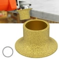thumbnail image 1 of Edge Diamond Grinding Wheel 3inch Profile Hand Diamond Wheel Demi-Bullnose Edge Grinding Disc Wear Resistant Tile Marble Edge Grinding Wheel 46 Grit 30/35mm for Marble Granite Grinding, 1 of 8