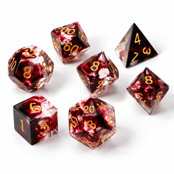 Edge Dnd Set Swirls Polyhedral Rpg