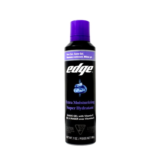 Edge Extra Moisturizing Shave Gel with Vitamin E, Shave Gel For Men That Moisturizes, Protects and Soothes To Help Reduce Skin Irritation, 7 oz, (7 Pack)