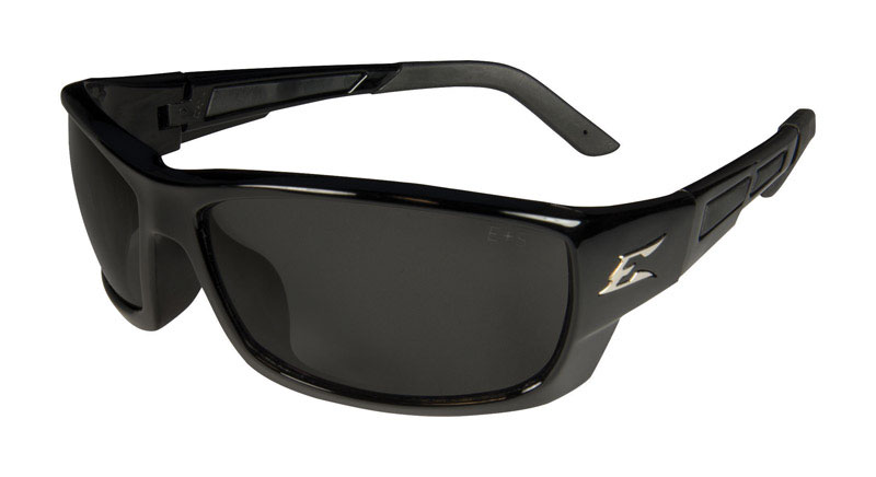 Edge Eyewear Brazeau Slim Fit Safety Glasses Smoke Lens Black Frame 1 pk