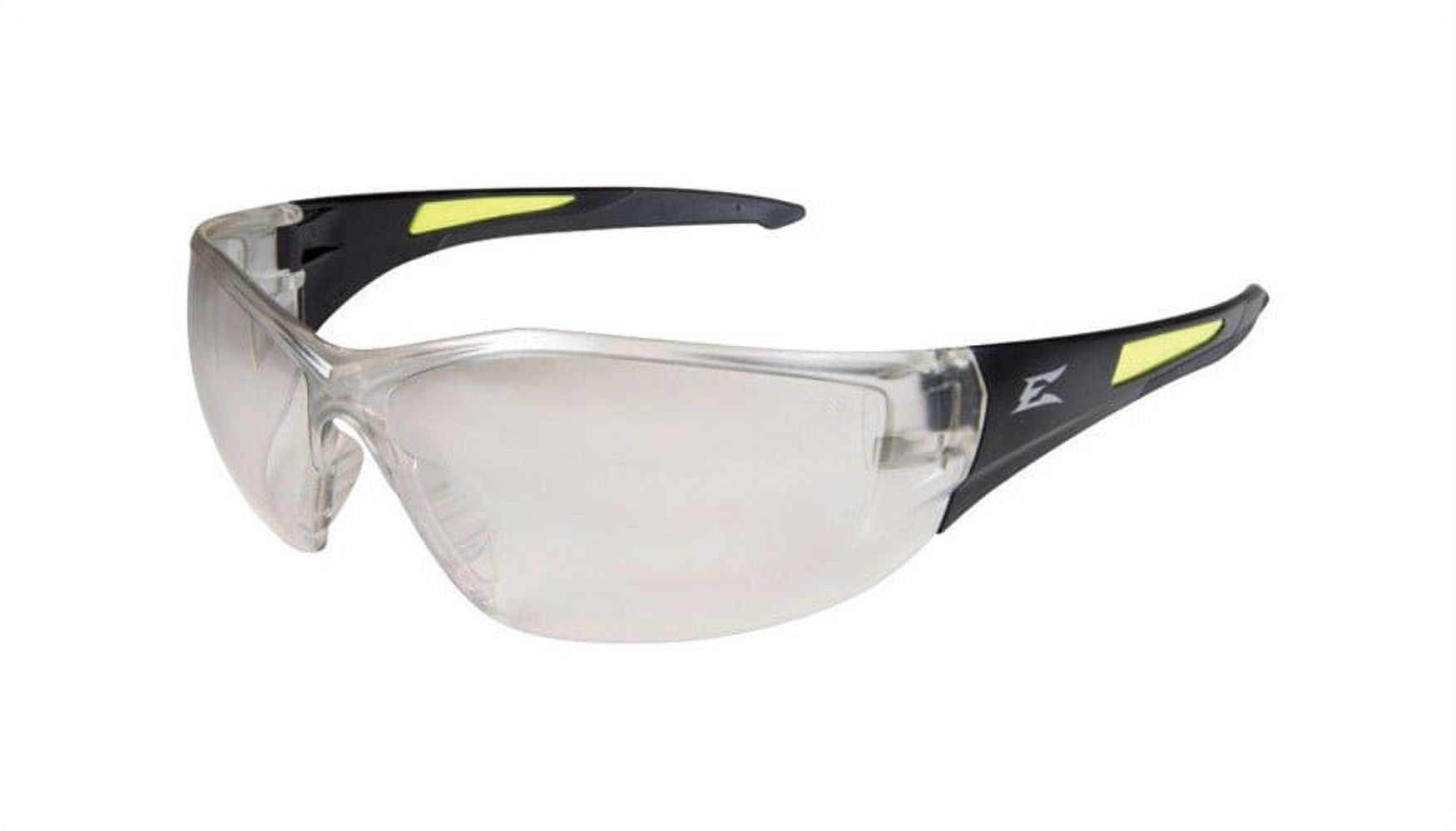 Edge Eyewear Delano G2 Wraparound Safety Glasses Gray Lens Black Frame