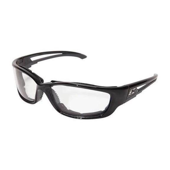 Edge Eyewear SafetyGlasses,Clear,VaporShield,Black GSK-XL111VS