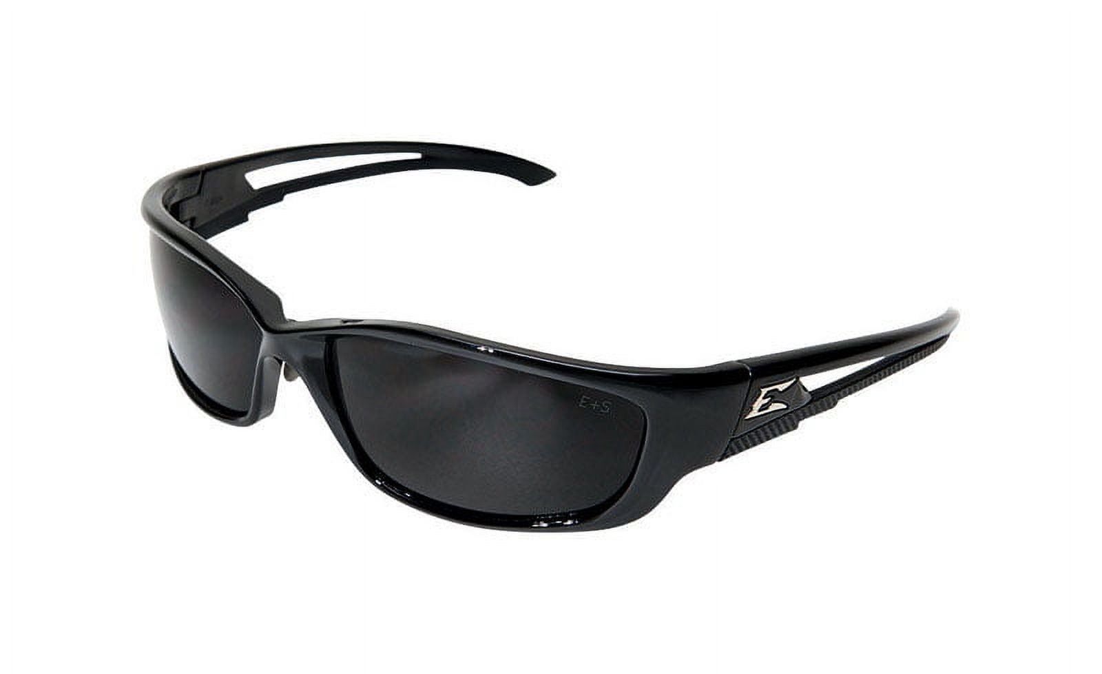 Edge Eyewear Kazbek XL Safety Glasses Smoke Lens Black Frame 1 pk