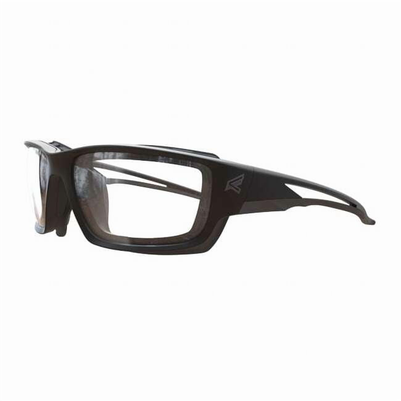 Kazbek, Safety Glasses, Anti-Scratch, Clear Lens, Black Frame, Full-Frame GSK111VS