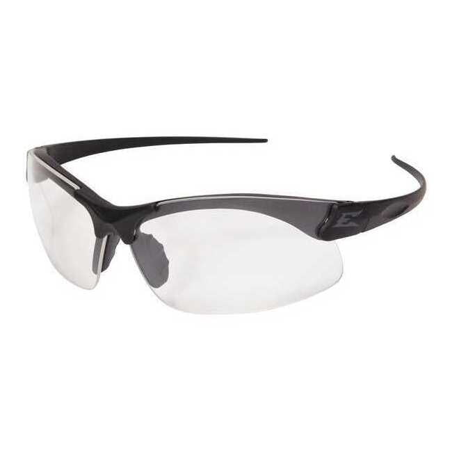Sharp Edge Vapor Shield, Safety Glasses, Anti-Fog & Anti-Scratch, Clear Lens, Black Frame