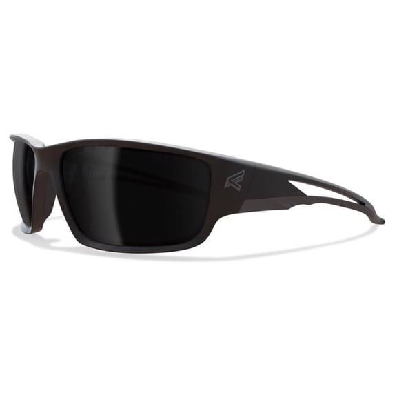 Edge Eyewear Kazbek Anti-Fog Polarized Safety Glasses Smoke Lens Black Frame 1 pc