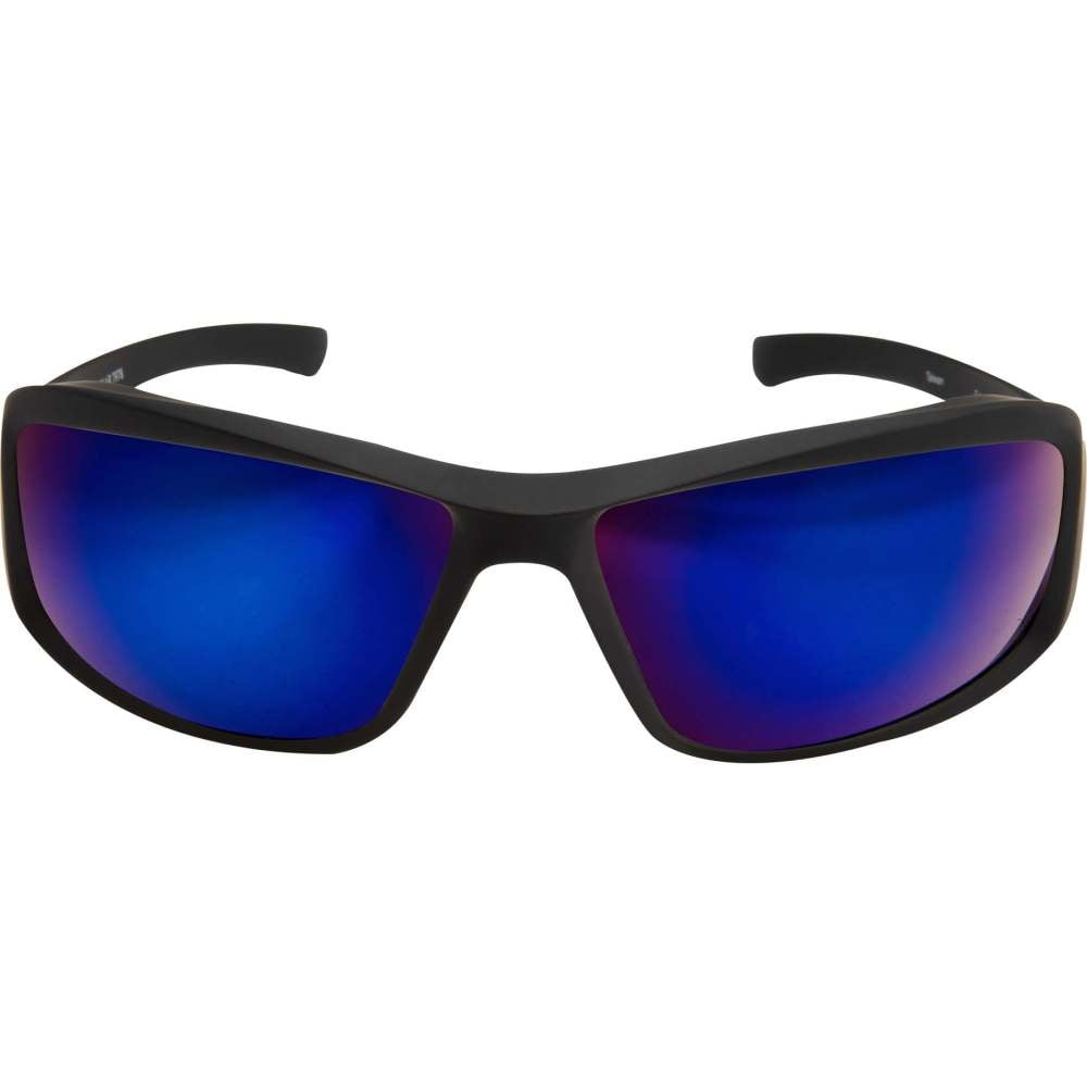 Edge Eyewear XB138 Safety Glasses, Traditional Blue Mirror Polycarbonate Lens