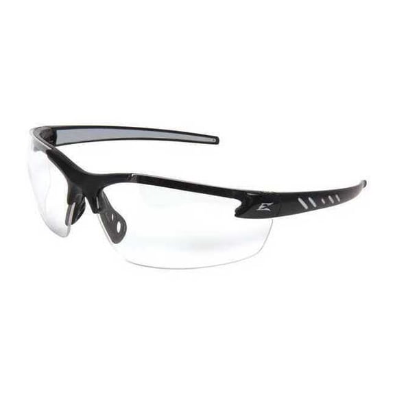 Edge Eyewear Safety Glasses, Clear, Black DZ111-G2