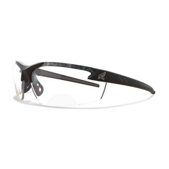 Edge Eyewear Zorge Safety Glasses Clear Lens Black Frame 1 pc.