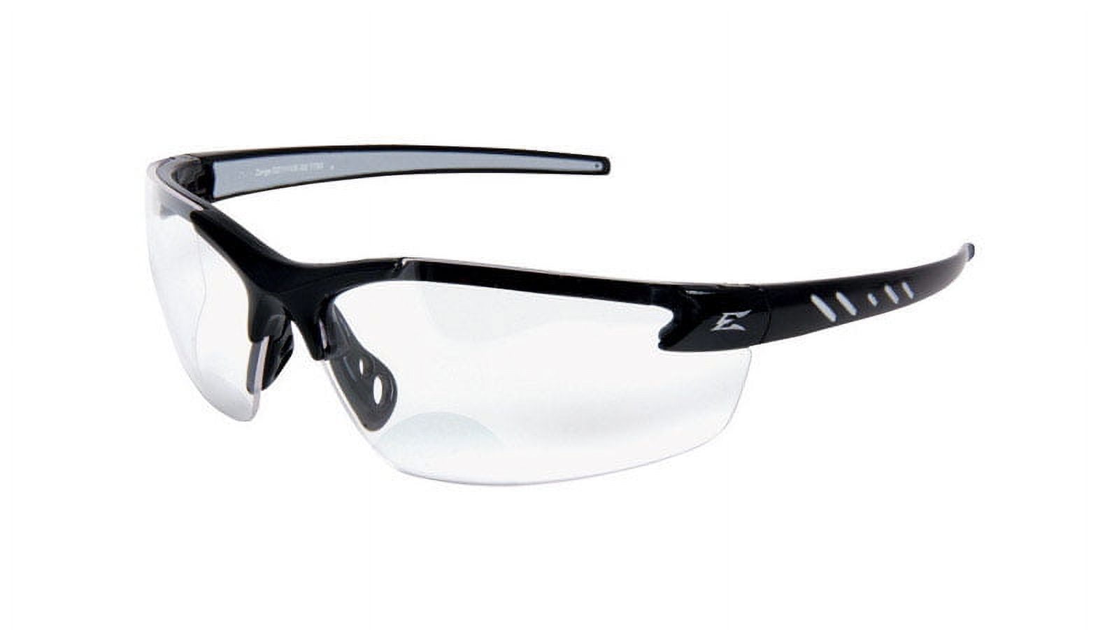 Edge Eyewear Zorge Safety Glasses Clear Lens Black Frame 1 pc.