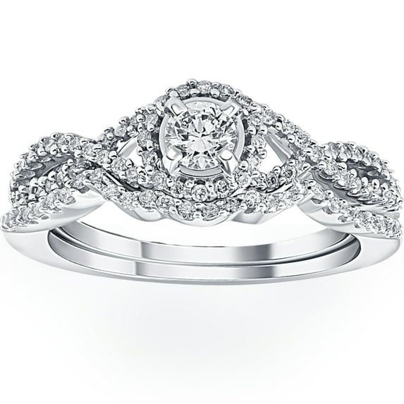 Edge Jewel 1.42 Ct Round Cut Lab Created Diamond Anniversary Ring for Women's - 14K White Gold Plated Wedding Anniversary Gifts - Delicate Women's Graduation Gifts - Women's Promise Ring