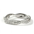 thumbnail image 1 of Edge Jewel 14K White Gold Plated Wedding Anniversary Ring - 1.8 Ct Round Brilliant Cut Diamond Ring - Unique Lotus Flower Design for Women - Engagement Wedding Floral Ring for Her - New Year Gifts, 1 of 3