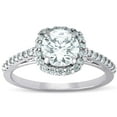 Edge Jewel 14k White Gold Over Diamond Three Stone Anniversary Ring