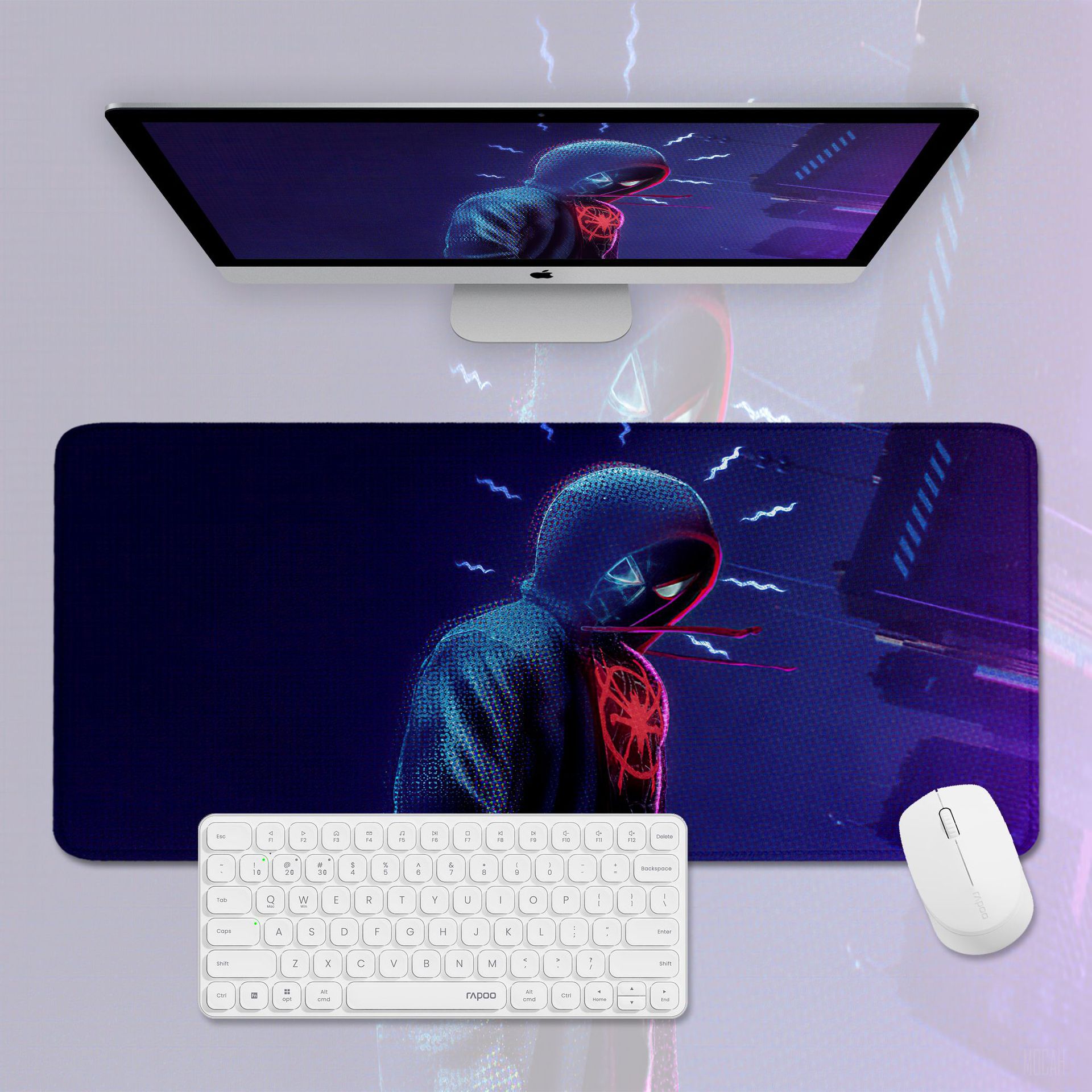 Edge Lock Mouse Pad Large Stain Resistant Marvel Superhero Spider-Man ...