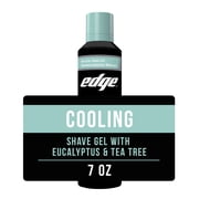 Edge Mens Cooling Shave Gel, Eucalyptus & Tea Tree Scent, 7 oz