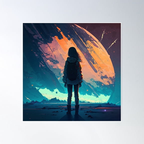 Edge Of The Universe Poster Wall Art, Modern Wall Decor, 30x30 UNFRAMED