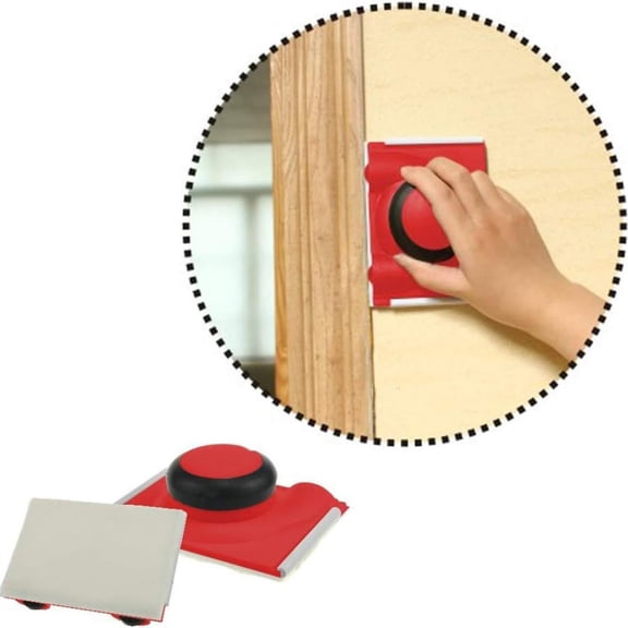 Edge Painter for Precise Corner and Edge Painting Adjustable Portable Edger for Walls Ceilings and Trim Woodworking Tool for Home Interiors,10 cm×9 cm,Red