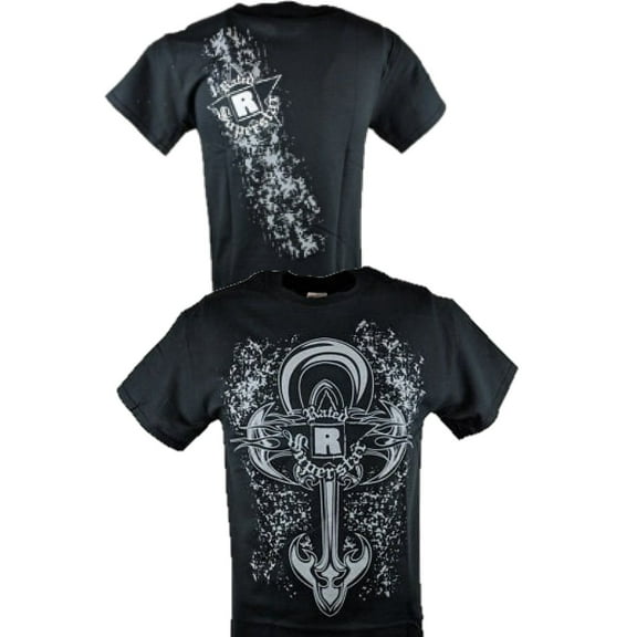 Edge Rated R Cross Logo Mens Black T-shirt XXL