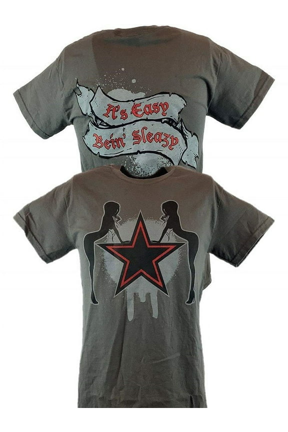 Edge Rated R Superstar Easy Being Sleazy Grey Mens T-shirt L
