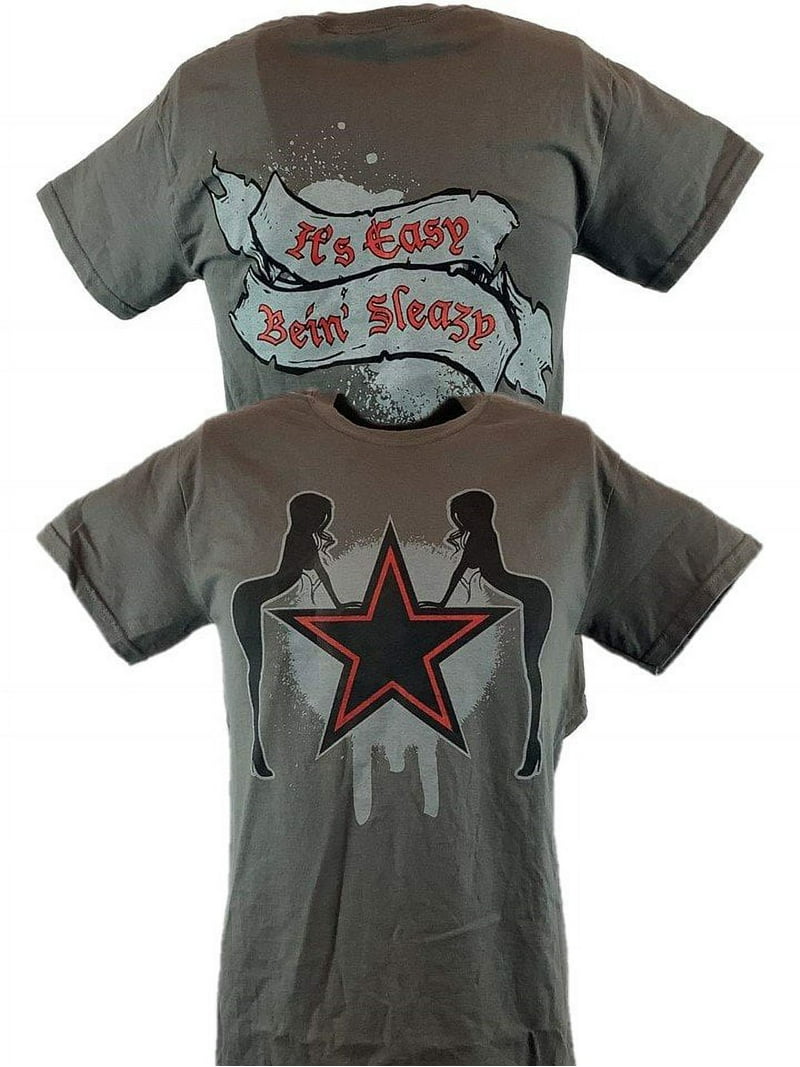 Edge Rated R Superstar Easy Being Sleazy Grey Mens T-shirt M