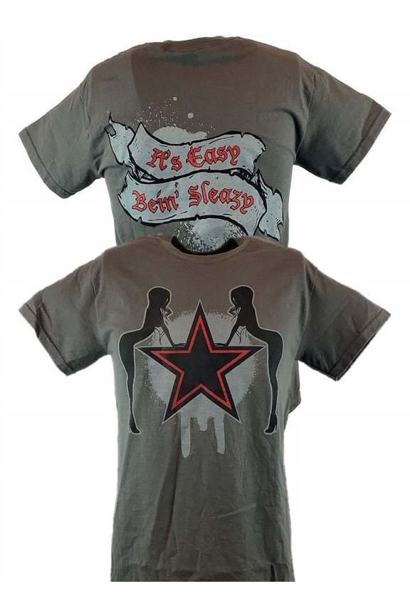 Edge Rated R Superstar Easy Being Sleazy Grey Mens T-shirt M