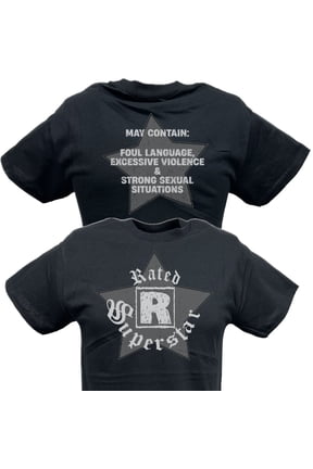 Edge Rated R Superstar Logo Mens Black T-shirt M