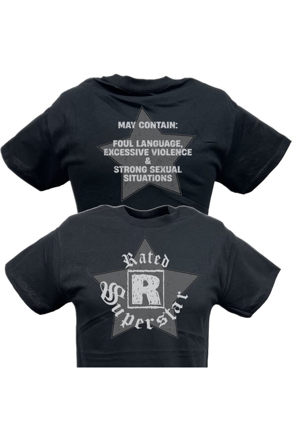 Edge Rated R Superstar Logo Mens Black T-shirt M