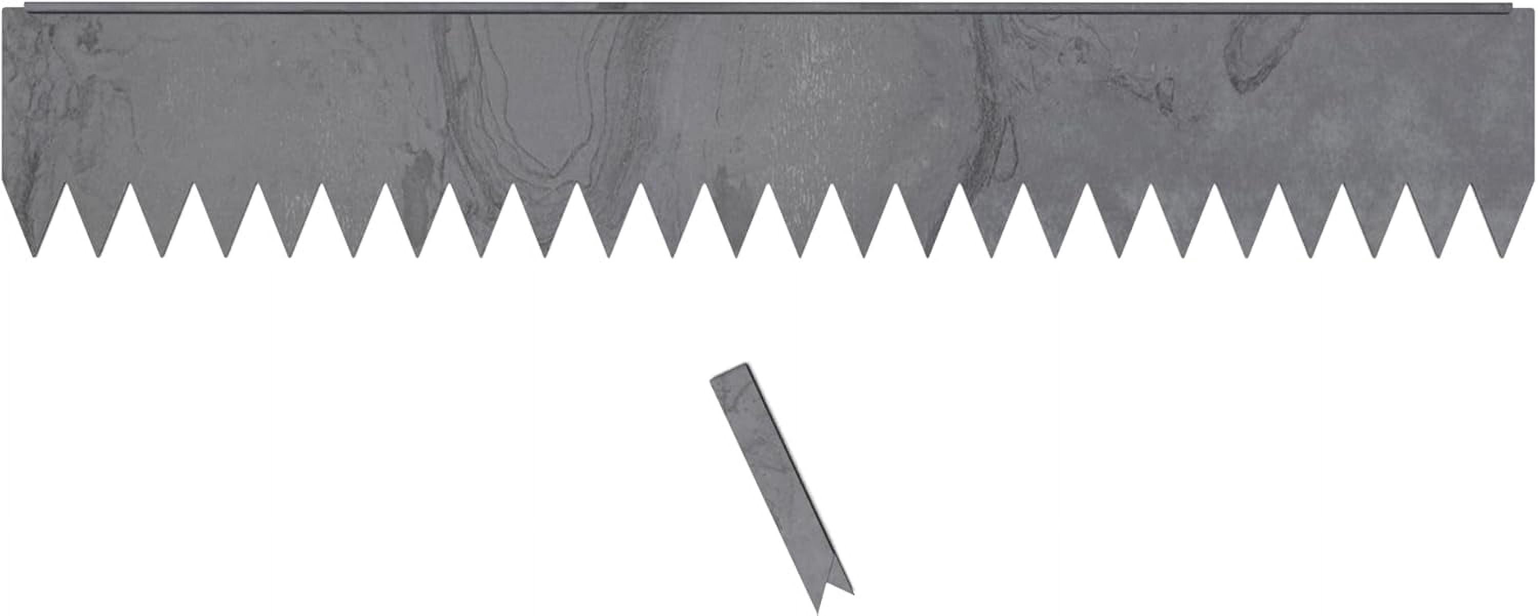 Edge Right - Hammer-in Landscape Edging - 48-inch Strips - 8-inch Depth 1/4-inch Rounded top COR-Ten Steel (1 Pack)
