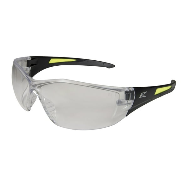 Edge Eyewear Safety Glasses, Clear, Black SD111-G2