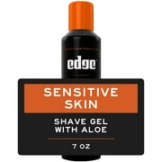 Edge Sensitive Skin Mens Shave Gel with Aloe, Unscented, 7 oz