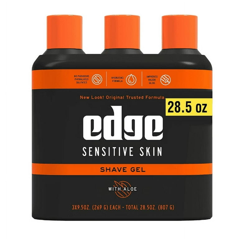 EDGE Sensitive Skin Shave Gel, 9.5 oz, Aloe and Vitamin E