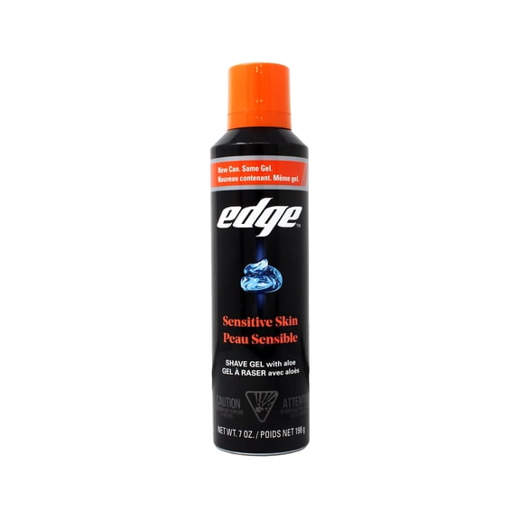 Edge Sensitive Skin Shave Gel for Men Sensitive Skin with Aloe 7 oz
