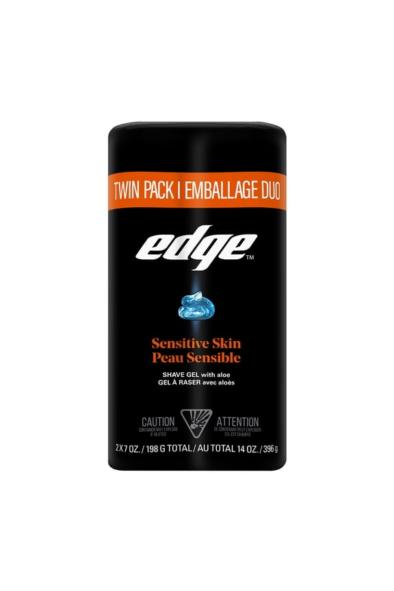 Sensitive Skin Shave Gel for Men, Twin Pack, 14 oz