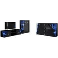 thumbnail image 1 of Edge Set TV-CUR-SB Modern Wall Unit Entertainment Center, 1 of 3