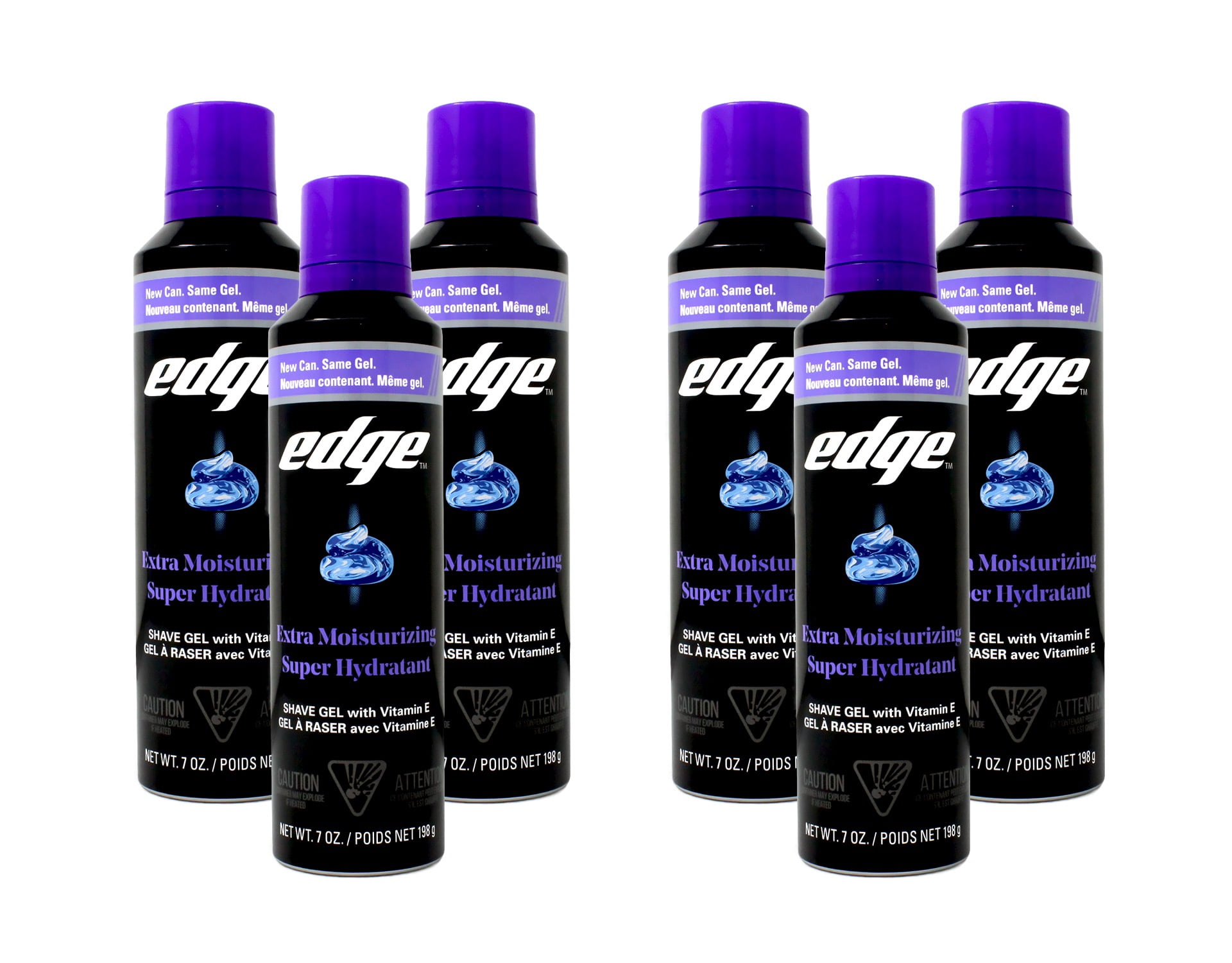 Edge Shave Gel Extra Moisturizing 7 oz (Pack of 6) - Walmart.com