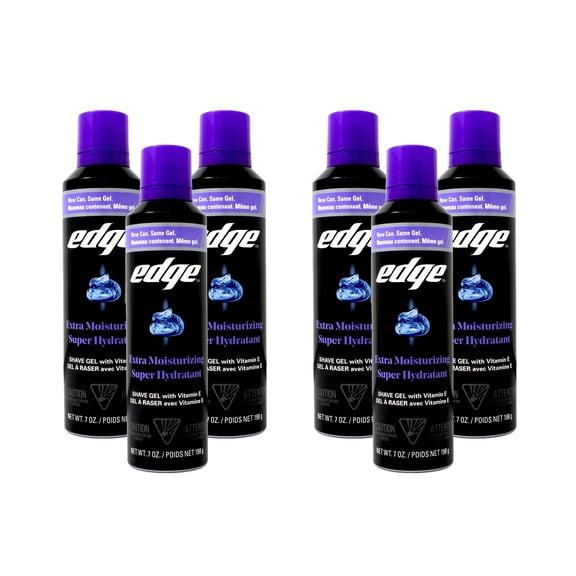 Edge Shave Gel Extra Moisturizing With Vitamin E - 7 Oz, 6 Pack