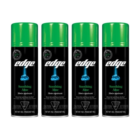 Edge Shave Gel Soothing Aloe 7 oz (Pack of 4)