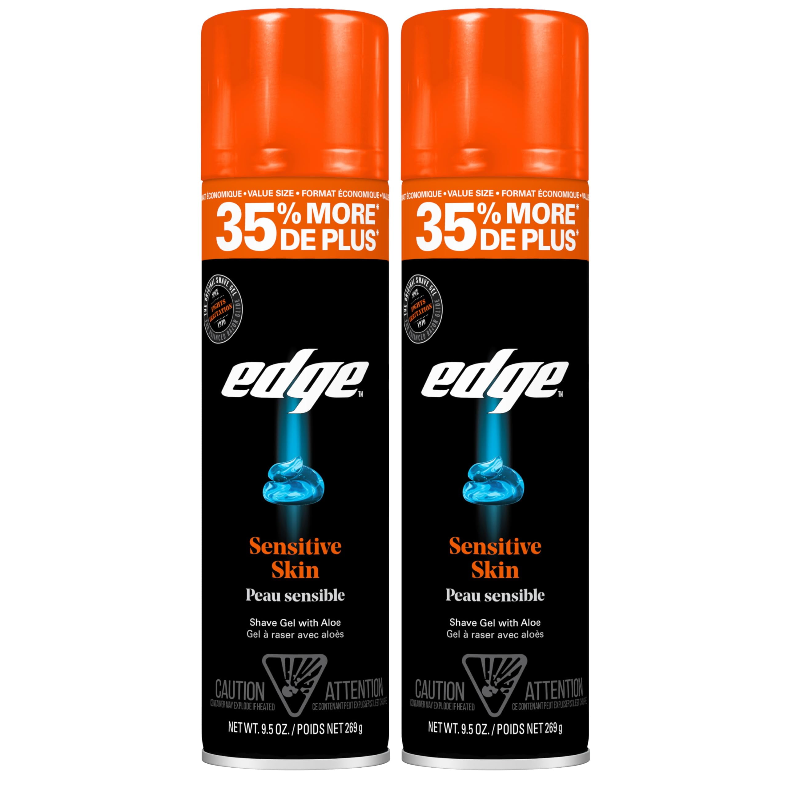 Edge Shave Gel for Men Sensitive Skin (Pack of 2)