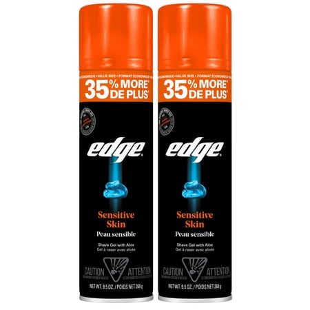 Edge Shave Gel for Men Sensitive Skin (Pack of 2)