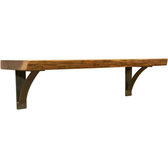 Edge Shelf -  Walnut Wood - Shelves for Bedroom -  Wall Shelves - Vintage Home - for Wall - Wooden Shelf - 48"