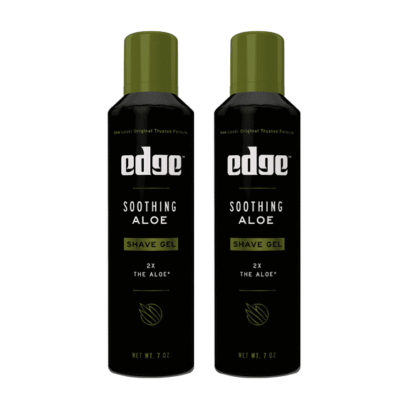 Edge Soothing Aloe Shave Gel for Men, 7oz (Pack of 2)